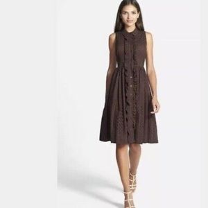 Kate Spade Eyelet Midi Dress 0